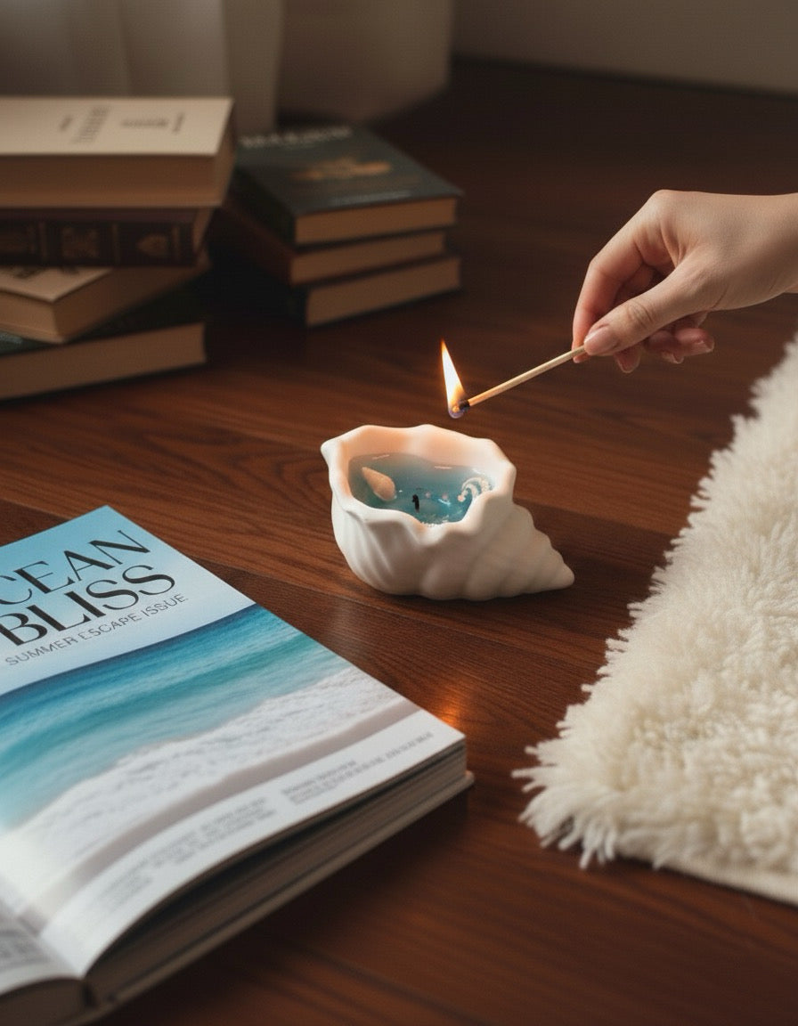 Seashell Candle